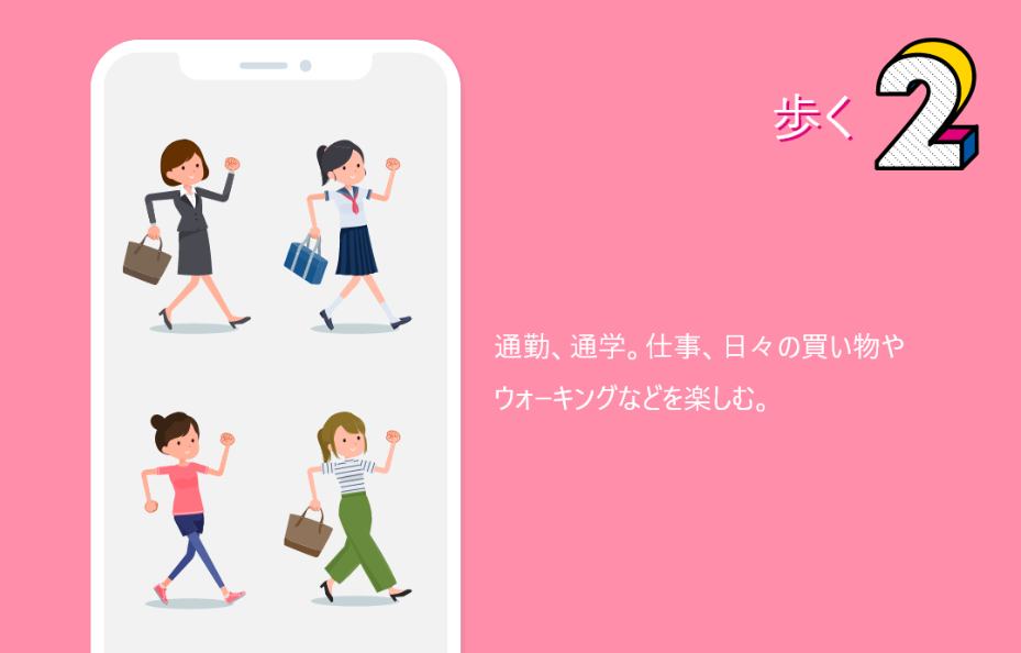 【ビューティーウォーク】で歩く