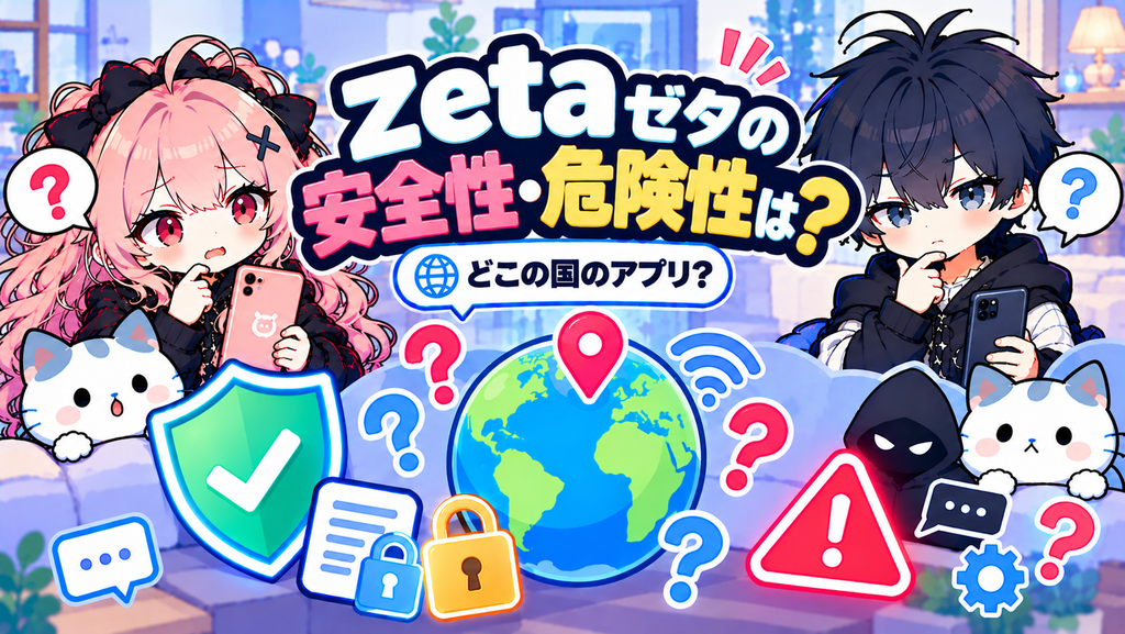 Zeta ゼタの安全性・危険性は？どこの国のアプリ？