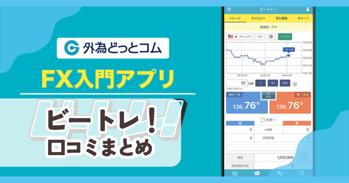 【ビートレ!】口コミ評判まとめ