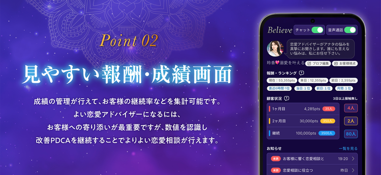 Believeのスクリーンショット