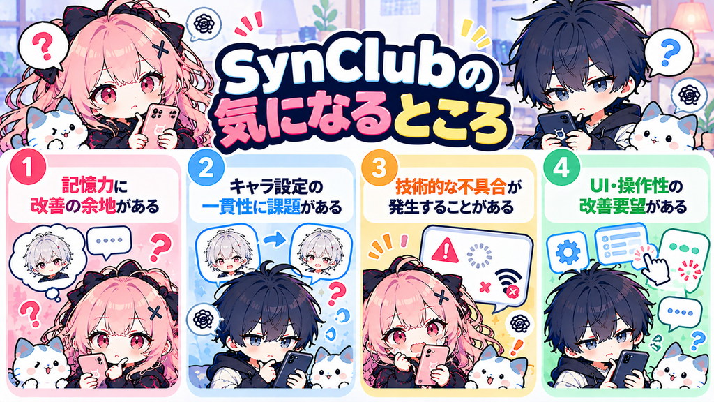 SynClubの気になる点