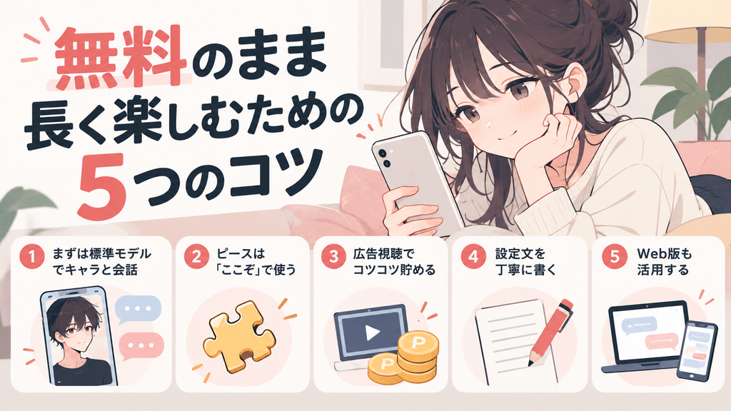 無料のまま長く楽しむための5つのコツ