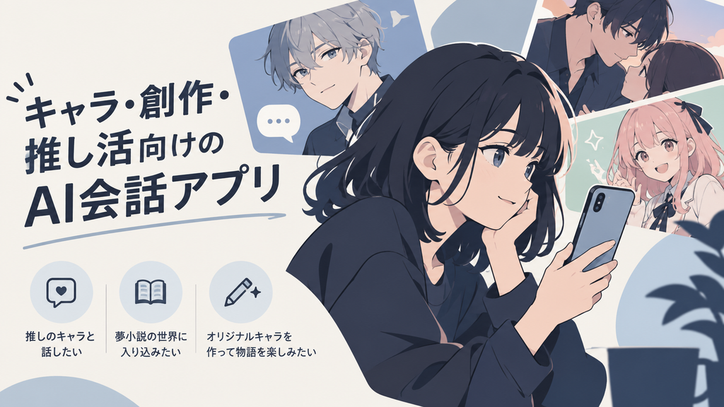 キャラ・創作・推し活向けのAI会話アプリ