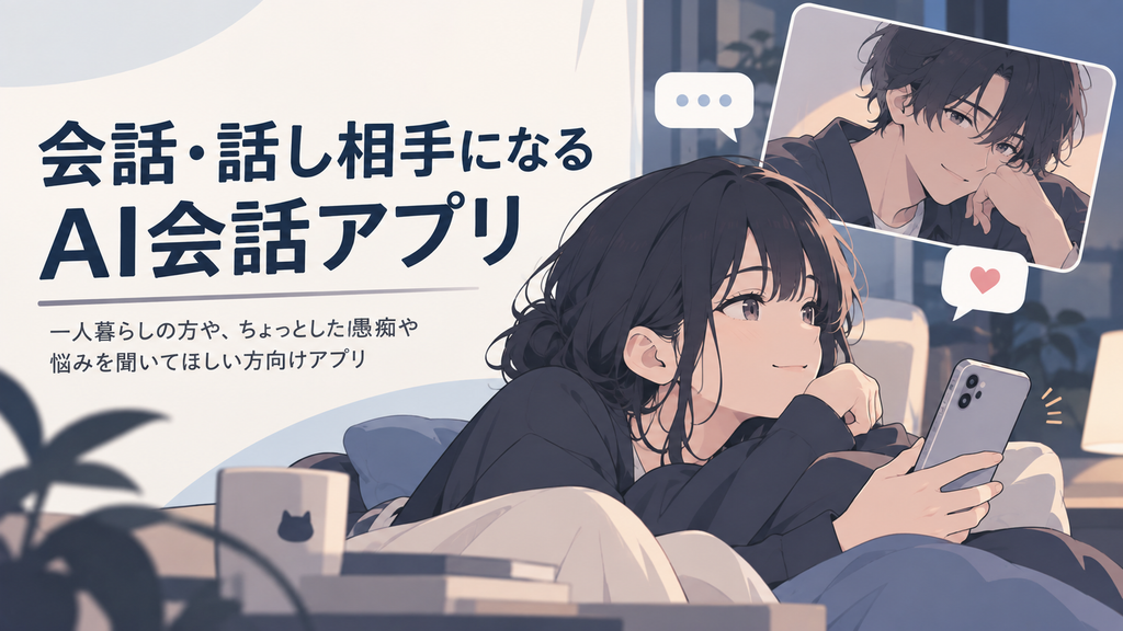 会話・話し相手になるAI会話アプリ